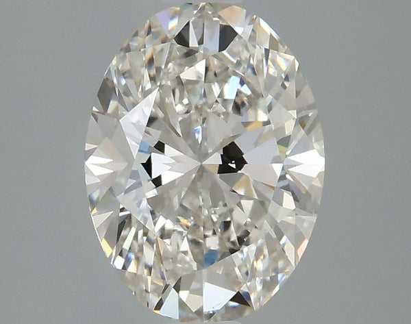 2.12-Carat Oval Shape Lab Grown Diamond, Color : G, Cut : Na, Clarity : VVS2