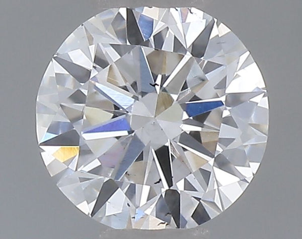 0.32-Carat Round Shape Lab Grown Diamond, Color : F, Cut : Very Good, Clarity : SI1