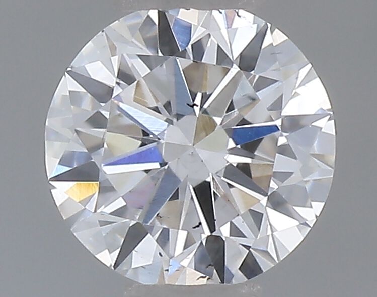 0.32-Carat Round Shape Lab Grown Diamond, Color : F, Cut : Very Good, Clarity : SI1
