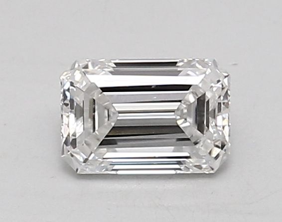 0.85-Carat Emerald Shape Lab Grown Diamond, Color : E, Cut : Na, Clarity : VVS1