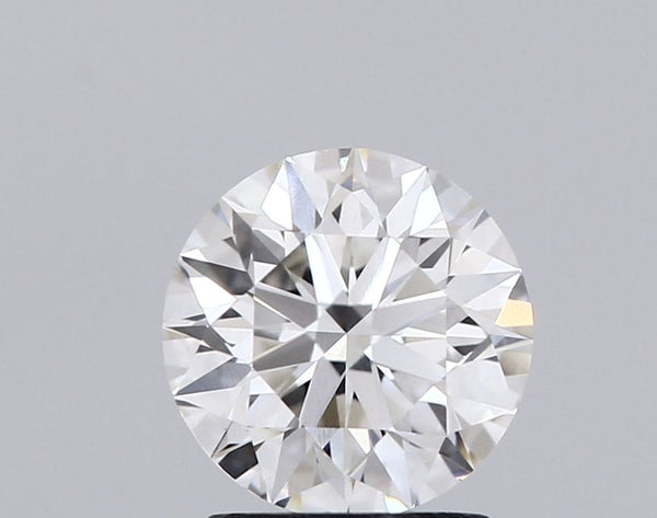1.49-Carat Round Shape Lab Grown Diamond, Color : F, Cut : Ideal, Clarity : VVS2