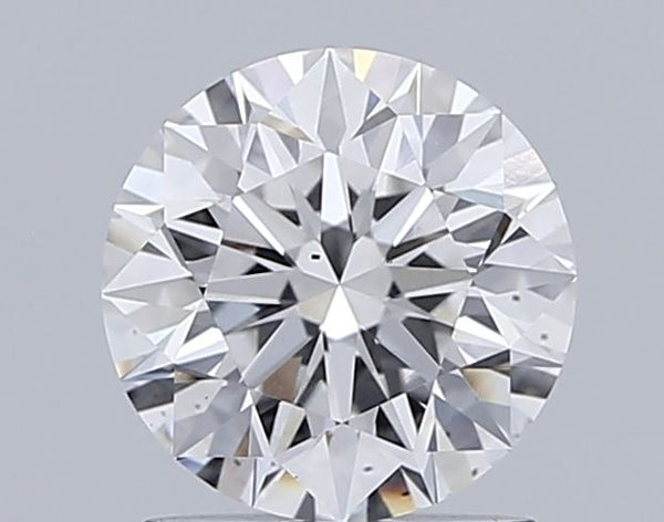 1.35-Carat Round Shape Lab Grown Diamond, Color : E, Cut : Excellent, Clarity : VS2