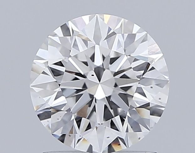 1.35-Carat Round Shape Lab Grown Diamond, Color : E, Cut : Excellent, Clarity : VS2