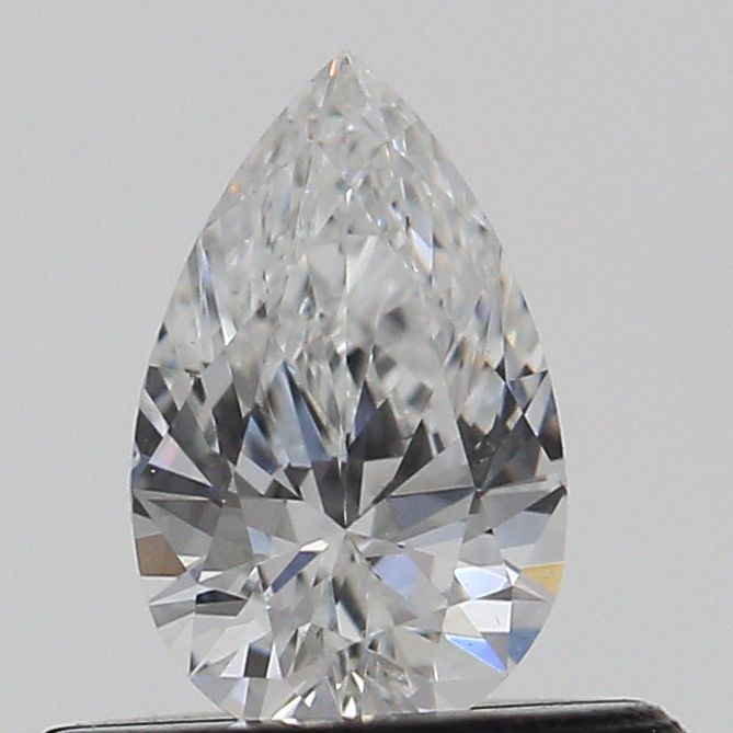 0.31-Carat Pear Shape Lab Grown Diamond, Color : D, Cut : Na, Clarity : SI1
