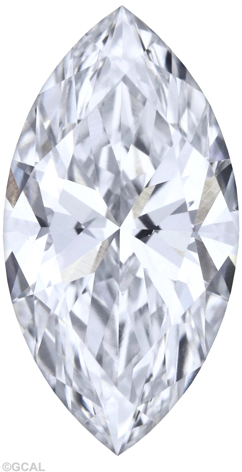 0.77-Carat Marquise Shape Lab Grown Diamond, Color : G, Cut : Na, Clarity : VS2