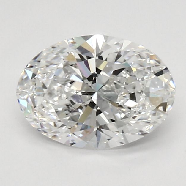 1.01-Carat Oval Shape Lab Grown Diamond, Color : D, Cut : Na, Clarity : IF