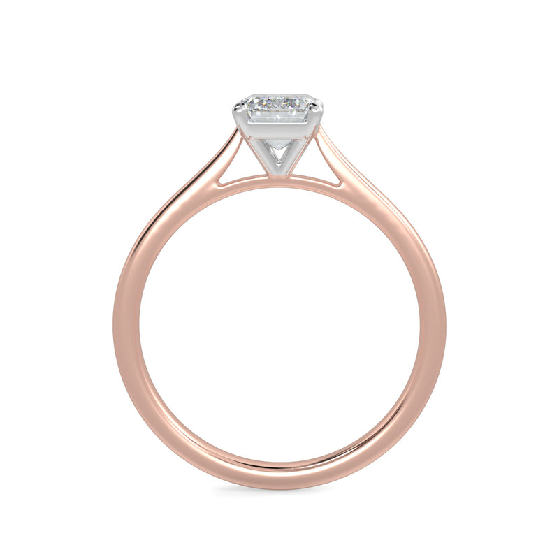 Eco 10 Emerald Cut Solitaire Diamond Ring