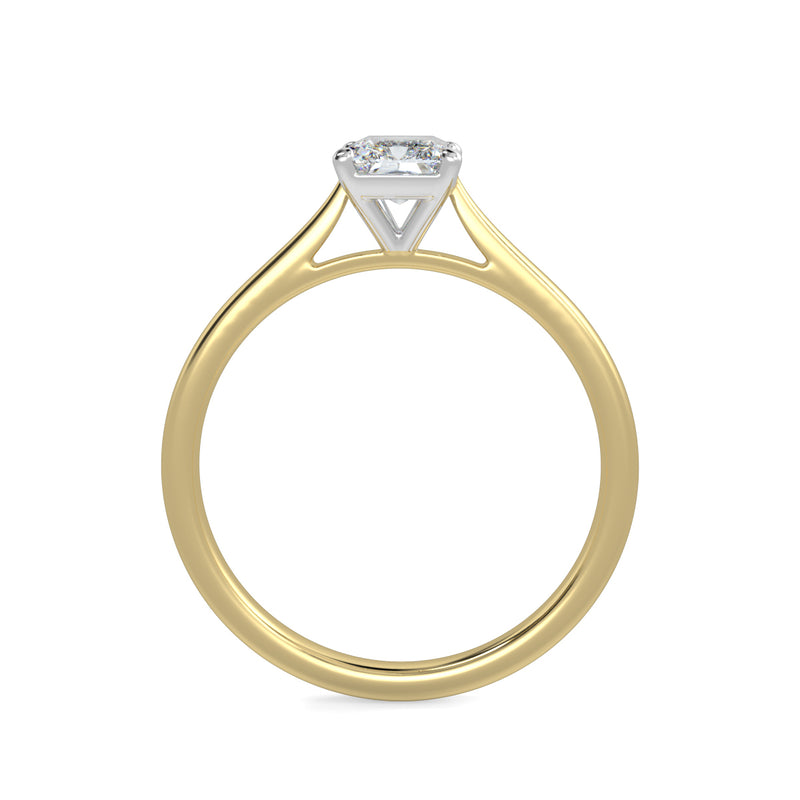 Eco 10 Radiant Cut Diamond Solitaire Ring