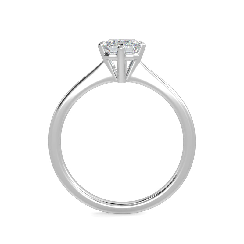 Eco 9 Emerald Cut Solitaire Diamond Ring
