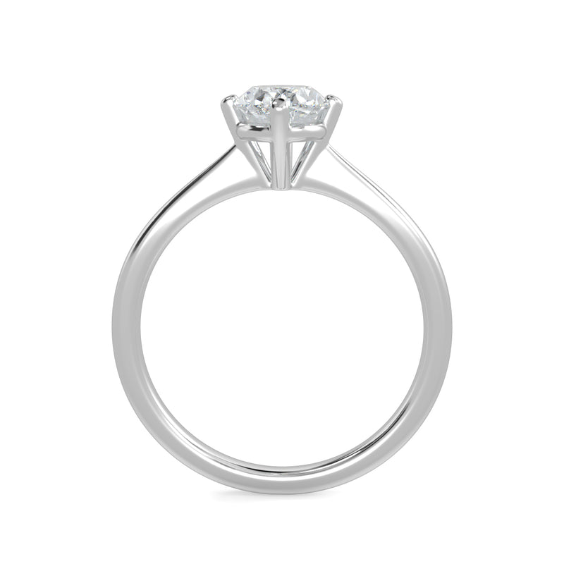 Eco 10 Oval Cut Diamond Solitaire Ring
