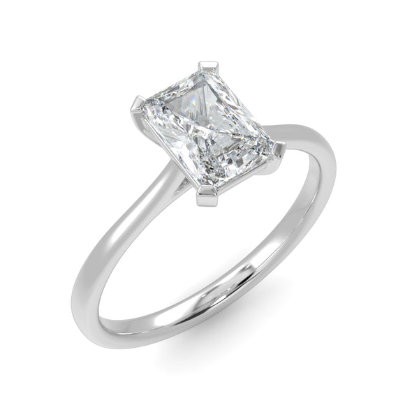 Eco 9 Radiant Cut Diamond Solitaire Ring