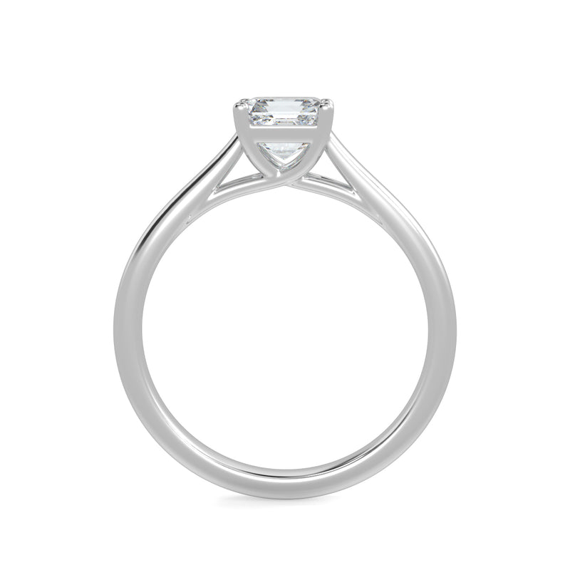 Eco 8 Asscher Cut Solitaire Diamond Ring