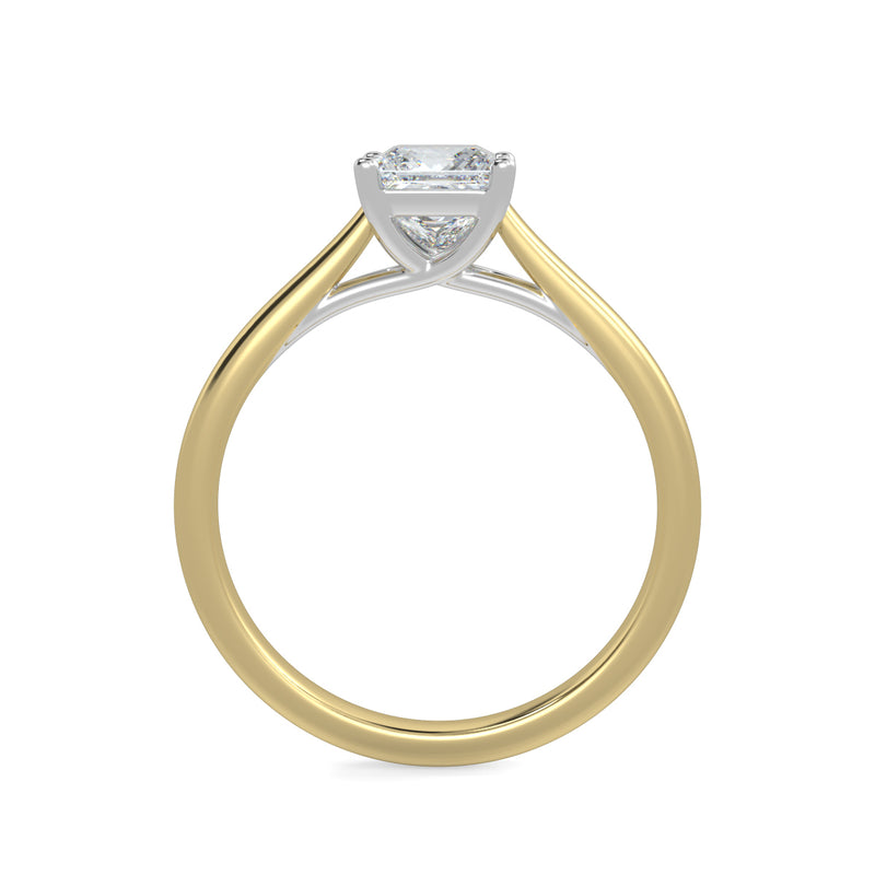 Eco 13 Princess Cut Solitaire Diamond Ring