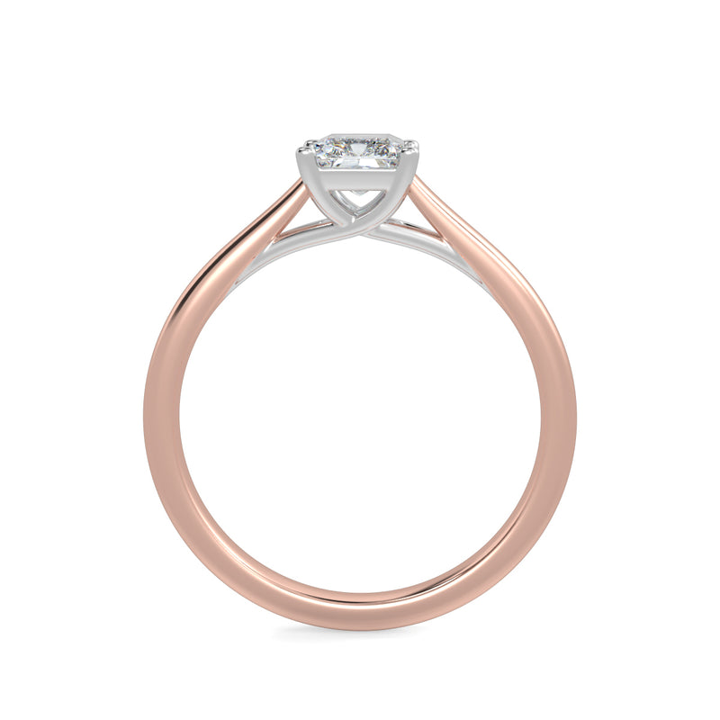 Eco 4 Radiant Cut Diamond Solitaire Ring