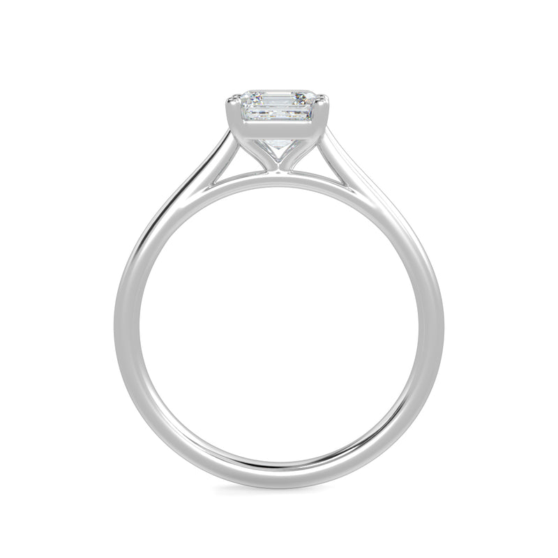 Eco 9 Asscher Cut Solitaire Diamond Ring