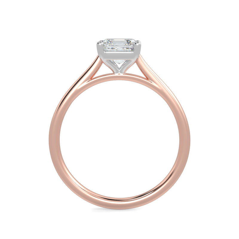 Eco 9 Asscher Cut Solitaire Diamond Ring