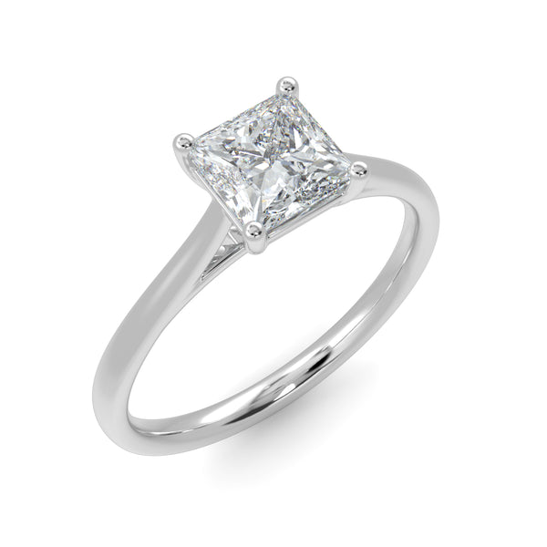 Eco 14 Princess Cut Solitaire Diamond Ring