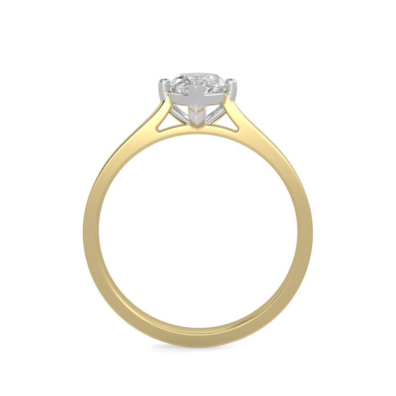 Eco 5 Marquise Cut Diamond Solitaire Ring