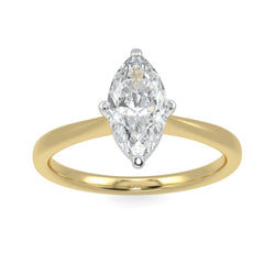 Eco 1 Marquise Cut Diamond Solitaire Ring With 0.7-Carat Marquise Shape Lab Grown Diamond