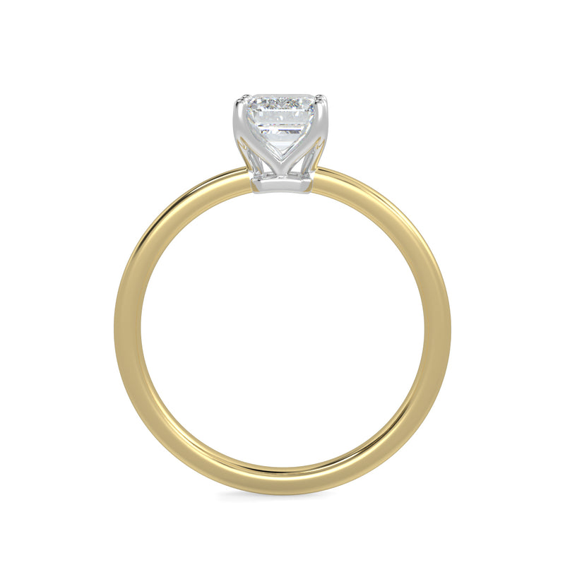 Eco 14 Emerald Cut Solitaire Diamond Ring