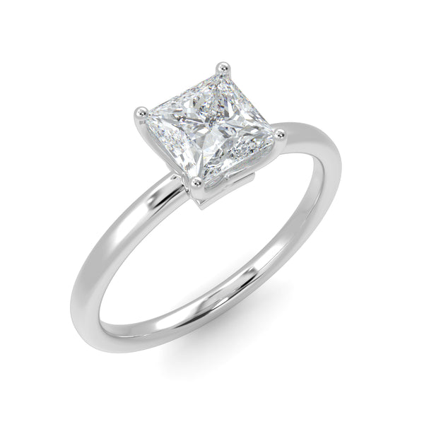 Eco 15 Princess Cut Solitaire Diamond Ring
