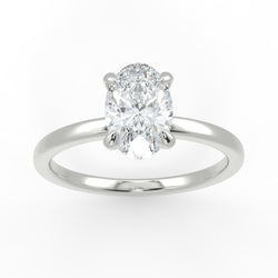 Eco 15 Oval Cut Solitaire Diamond Ring