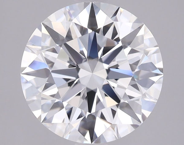 2.09-Carat Round Shape Lab Grown Diamond, Color : D, Cut : Ideal, Clarity : VVS2