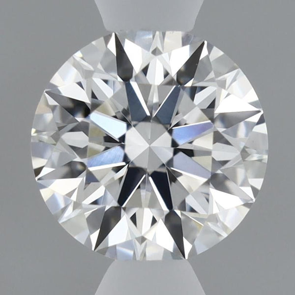 0.53-Carat Round Shape Lab Grown Diamond, Color : F, Cut : Ideal, Clarity : VVS2