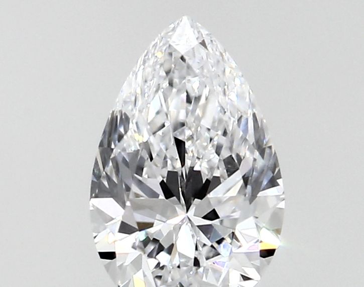 0.31-Carat Pear Shape Lab Grown Diamond, Color : D, Cut : Na, Clarity : VVS2