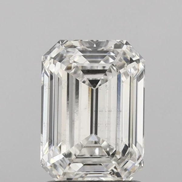 1.5-Carat Emerald Shape Lab Grown Diamond, Color : G, Cut : Na, Clarity : SI1