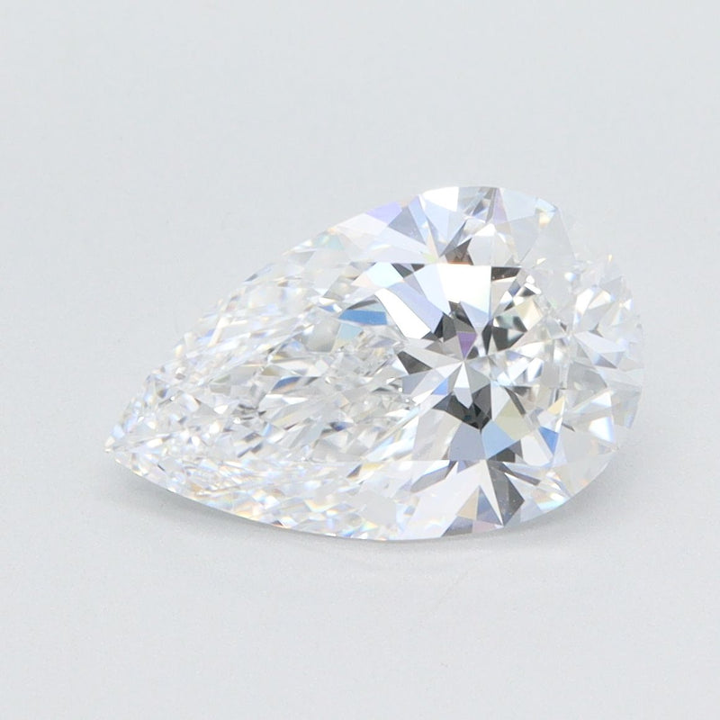 2.09-Carat Pear Shape Lab Grown Diamond, Color : D, Cut : Na, Clarity : VVS1