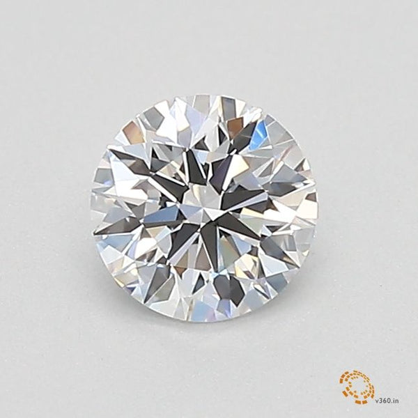 0.32-Carat Round Shape Lab Grown Diamond, Color : D, Cut : Ideal, Clarity : VVS2