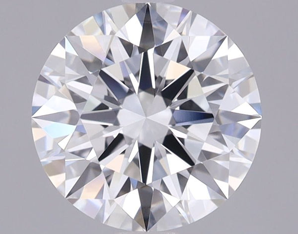 2.09-Carat Round Shape Lab Grown Diamond, Color : D, Cut : Ideal, Clarity : VVS2