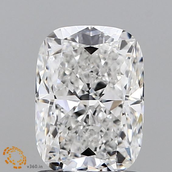 1.31-Carat Cushion Shape Lab Grown Diamond, Color : E, Cut : Na, Clarity : VS1