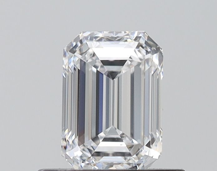 0.61-Carat Emerald Shape Lab Grown Diamond, Color : E, Cut : Na, Clarity : VS1