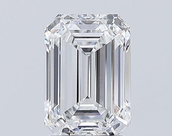2.06-Carat Emerald Shape Lab Grown Diamond, Color : D, Cut : Na, Clarity : VVS1