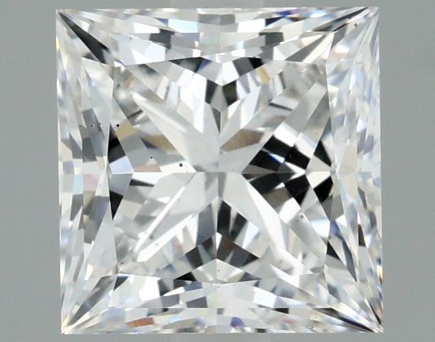 2.16-Carat Princess Shape Lab Grown Diamond, Color : D, Cut : Na, Clarity : VS2