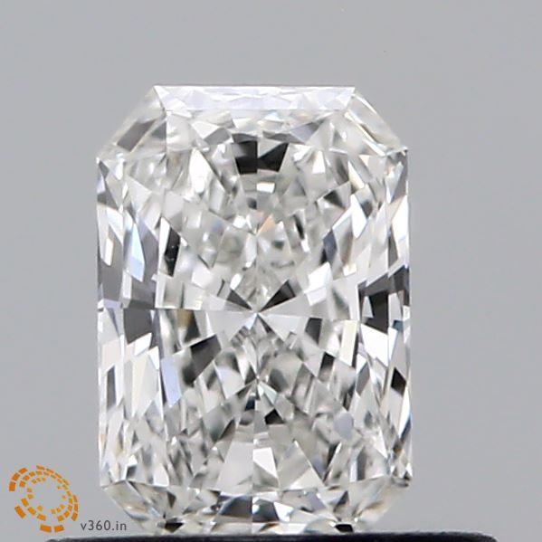 0.51-Carat Radiant Shape Lab Grown Diamond, Color : G, Cut : Na, Clarity : VVS2