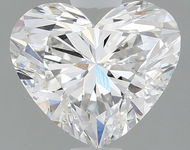 1.43-Carat Heart Shape Lab Grown Diamond, Color : E, Cut : Na, Clarity : VS1