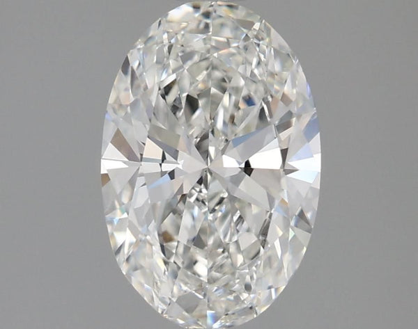 1.5-Carat Oval Shape Lab Grown Diamond, Color : F, Cut : Na, Clarity : VS1