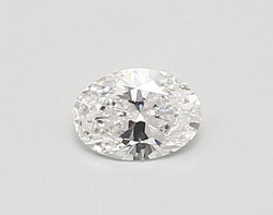 0.3-Carat Oval Shape Lab Grown Diamond, Color : D, Cut : Na, Clarity : SI1