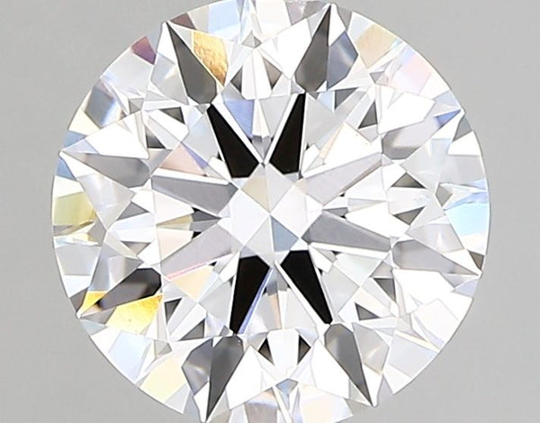 2.08-Carat Round Shape Lab Grown Diamond, Color : D, Cut : Ideal, Clarity : VVS2