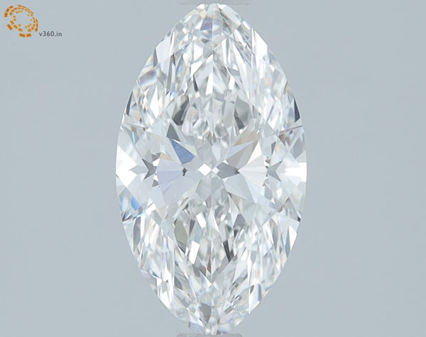 1.17-Carat Marquise Shape Lab Grown Diamond, Color : F, Cut : Na, Clarity : VVS2
