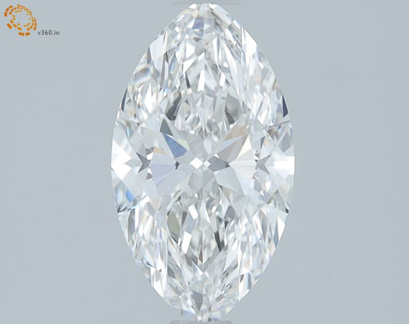 1.17-Carat Marquise Shape Lab Grown Diamond, Color : F, Cut : Na, Clarity : VVS2