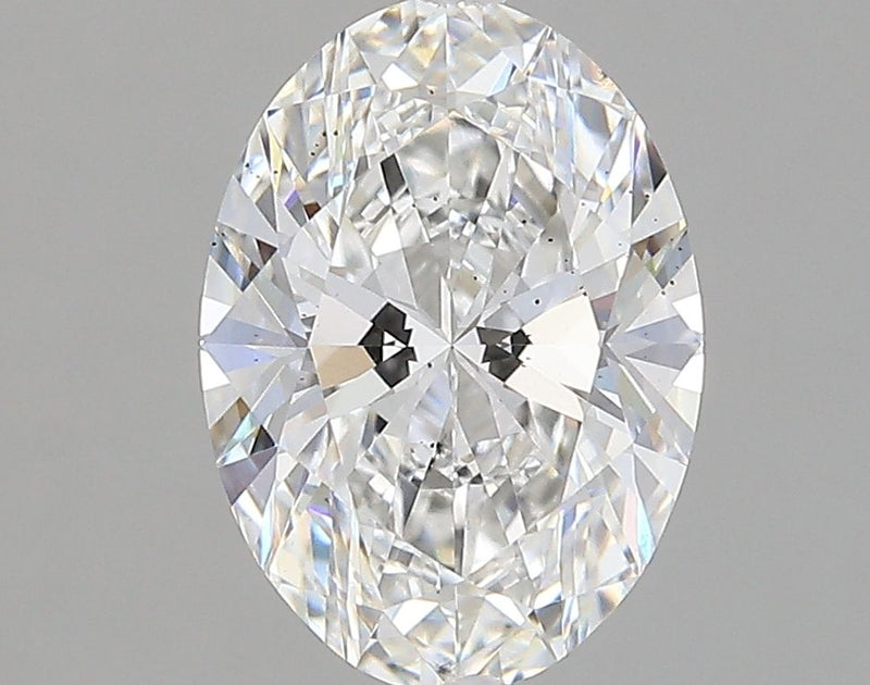 2.19-Carat Oval Shape Lab Grown Diamond, Color : F, Cut : Na, Clarity : SI1