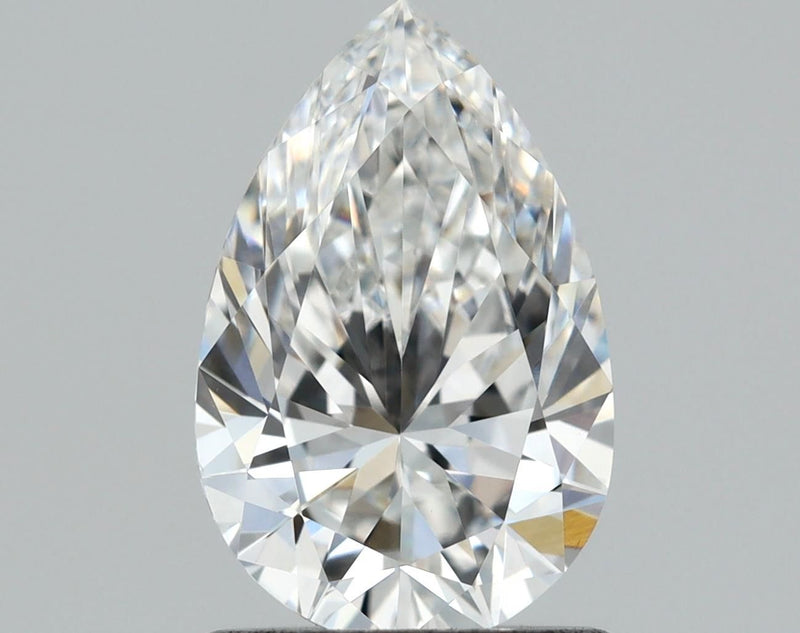 1.02-Carat Pear Shape Lab Grown Diamond, Color : E, Cut : Na, Clarity : VVS2