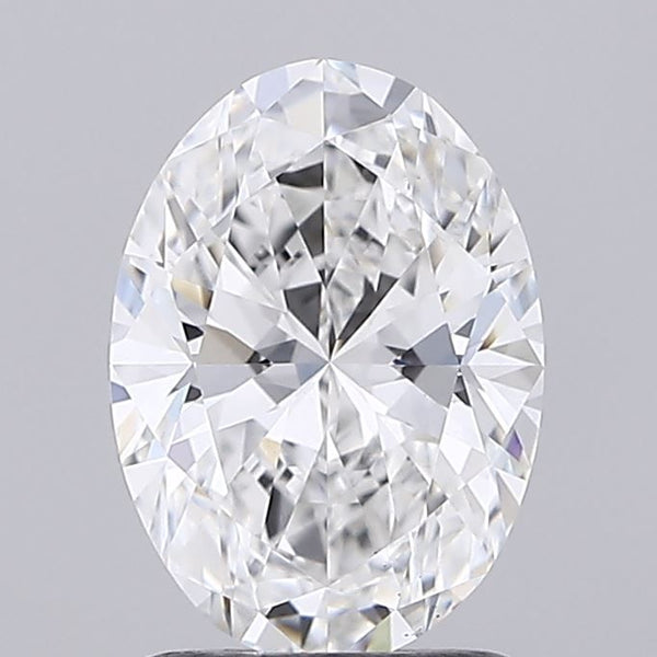 1.46-Carat Oval Shape Lab Grown Diamond, Color : E, Cut : Na, Clarity : VS1