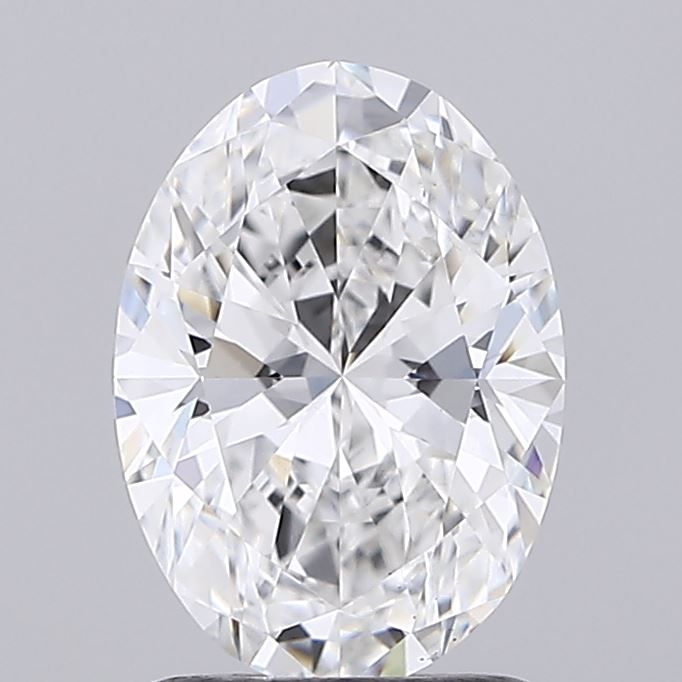 1.46-Carat Oval Shape Lab Grown Diamond, Color : E, Cut : Na, Clarity : VS1