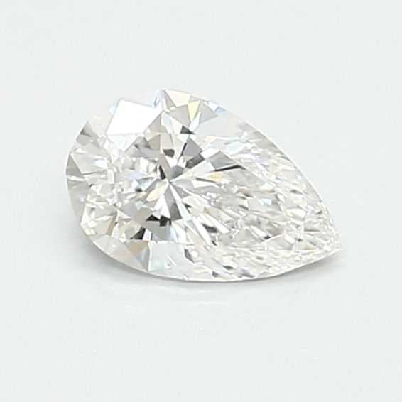 0.51-Carat Pear Shape Lab Grown Diamond, Color : E, Cut : Na, Clarity : VVS2