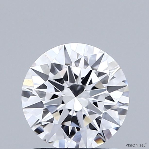 1.0-Carat Round Shape Lab Grown Diamond, Color : D, Cut : Ideal, Clarity : VS1